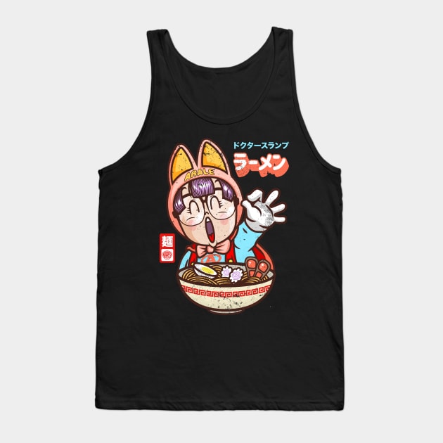 Arale Ramen Tank Top by redwane